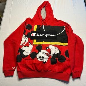 Upcycled Mickey Mouse / Champion Hoodie